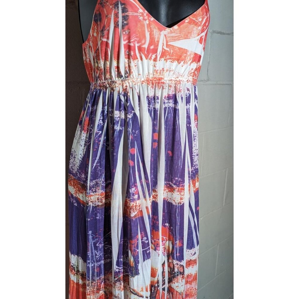 Celle Floral Hawaiian Print Tank Strap Maxi